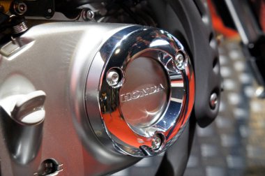 Kuala Lumpur, Malezya-26 Kasım 2018: Honda motosiklet motosiklet vücut, marka ve logolar amblem. Honda ünlü motosiklet üretmektedir dünyada Japonya den biridir.   