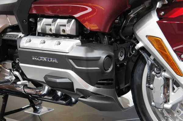 Kuala Lumpur, Malezya-26 Kasım 2018: Honda motosiklet motosiklet vücut, marka ve logolar amblem. Honda ünlü motosiklet üretmektedir dünyada Japonya den biridir.   