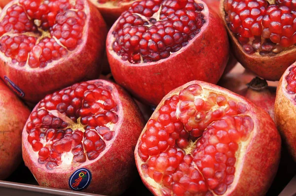 Kuala Lumpur Malaysia November 2018 Pomegranate Fruits Displayed Sale Market — Stock Photo, Image