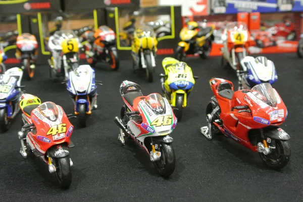 Kuala Lumpur Malaysia November 2018 Escala Miniatura Modelos Motocicletas Exibidas — Fotografia de Stock