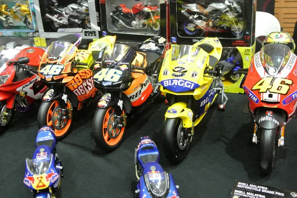 Kuala Lumpur Malasia Noviembre 2018 Escala Miniatura Modelos Motocicletas Exhibidas —  Fotos de Stock