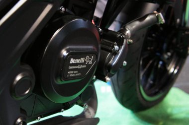 Kuala Lumpur, Malezya-26 Kasım 2018: Benelli motosiklet marka ve logolar, motosiklet vücut. Benelli motosiklet aslında İtalya yapılmış ama şimdi Çin tarafından üretilen