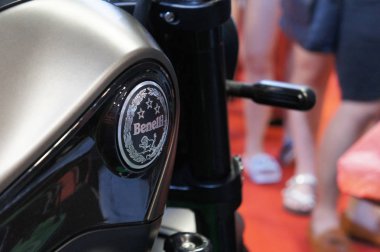 Kuala Lumpur, Malezya-26 Kasım 2018: Benelli motosiklet marka ve logolar, motosiklet vücut. Benelli motosiklet aslında İtalya yapılmış ama şimdi Çin tarafından üretilen