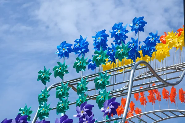 Putrajaya Malaysia May 2016 Group Toys Flower Windmill Made Colorful — Stock Photo, Image