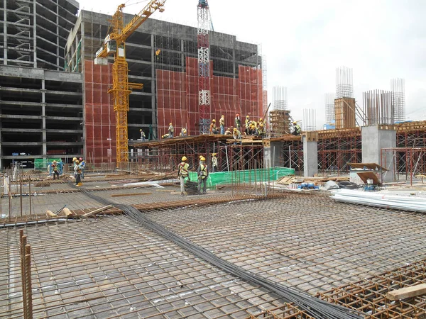 Malacca Malaysia June 2016 Construção Andamento Malaca Malásia Durante Dia — Fotografia de Stock