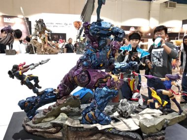 Kuala Lumpur, Malezya-4 Nisan 2018: seçili odaklı kurgusal karakter aksiyon figürü X-Men. X-Men's Amerikan çizgi roman ve Marvel tarafından yayımlanan film bir görünen.