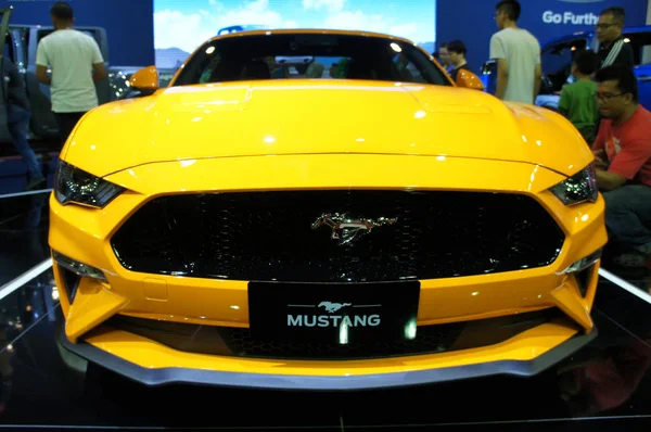 Kuala Lumpur Malaysia November 2017 Selected Focused Mustang Car Emblem — Stock Photo, Image