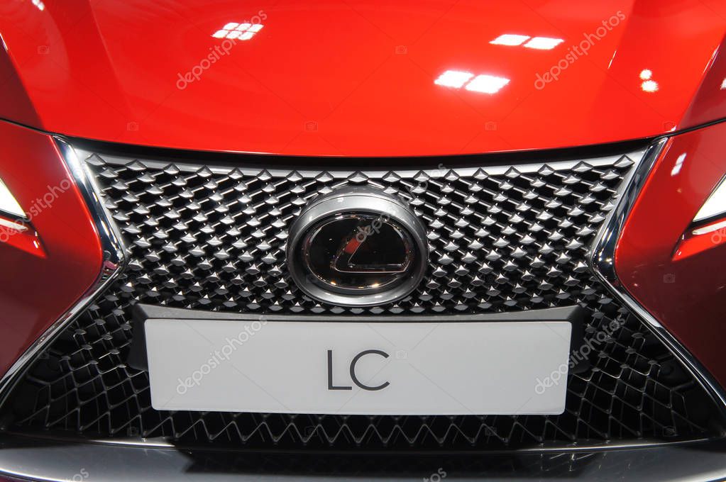 KUALA LUMPUR, MALAYSIA - NOVEMBER 24, 2018: Lexus car brand emblem and logos. Lexus is the luxury and premium vehicle division of the Japanese automaker Toyota.