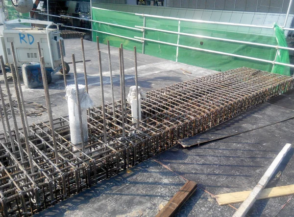 Kuala Lumpur Malaysia September 2017 Building Beam Reinforcement Bar Formwork — Stock Photo, Image