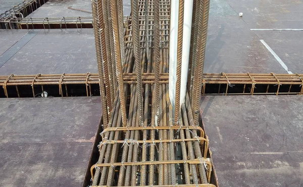 Kuala Lumpur Malaisie Septembre 2017 Construction Barres Armature Coffrages Fabriqués — Photo