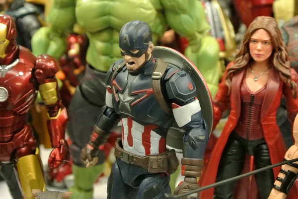 Kuala Lumpur Malezya Mart 2018 Seçili Avengers Team Adlı Marvel — Stok fotoğraf