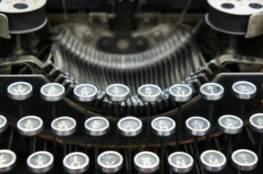 Kuala Lumpur, Malezya-12 Kasım 2018: antika daktilo yakın çekim görüntüsü. Toplayıcı tarafından görüntülenen.  