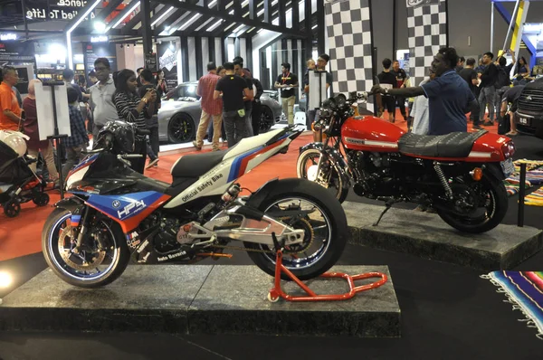 Kuala Lumpur Malasia Noviembre 2018 Expositor Motocicletas Hecho Medida Modelo — Foto de Stock