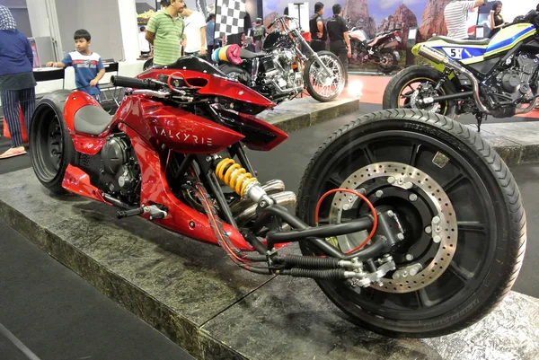 Kuala Lumpur Malaysia November 2018 Custom Made Motorcycle Display Modelo — Fotografia de Stock