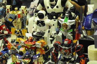 Kuala Lumpur, Malezya-6 Ekim 2018: seçilen çeşitli ünlü karakteri eylem rakam maketi popüler televizyon çizgi film ve animasyon serisi üzerinde duruldu. Halk için görüntülenen. 