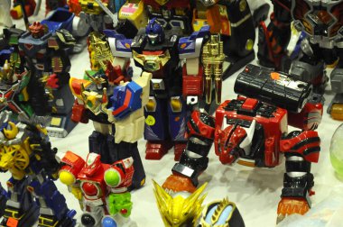 Kuala Lumpur, Malezya-6 Ekim 2018: seçilen çeşitli ünlü karakteri eylem rakam maketi popüler televizyon çizgi film ve animasyon serisi üzerinde duruldu. Halk için görüntülenen. 