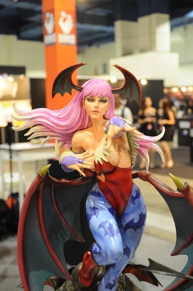 Kuala Lumpur Malaysia April 2019 Morrigan Aensland Player Statue Fantasy — стоковое фото