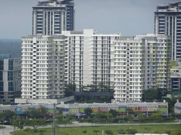 Kuala Lumpur Malaysia Maio 2018 Edifício Residencial Arranha Céus Com — Fotografia de Stock