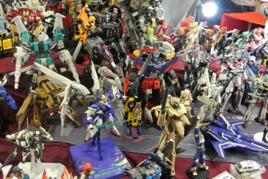 Kuala Lumpur, Malezya-6 Ekim 2018: seçilen çeşitli ünlü karakteri eylem rakam maketi popüler televizyon çizgi film ve animasyon serisi üzerinde duruldu. Halk için görüntülenen. 