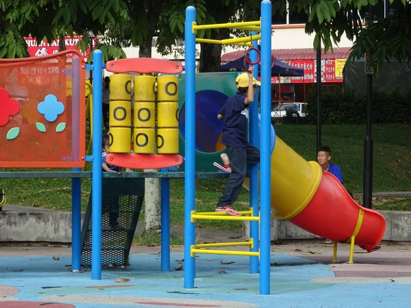 Kuala Lumpur Malasia Mayo 2018 Seleccionado Enfocado Moderno Parque Infantil — Foto de Stock