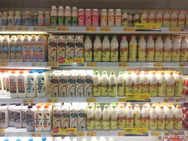 Kuala Lumpur Malaysia March 2018 Selected Focused Dairy Product Displayed — Stock Photo, Image