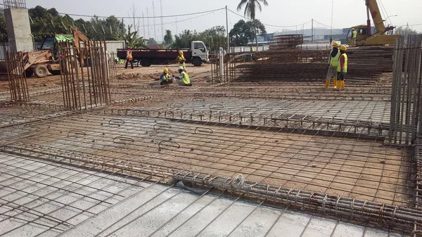 Kuala Lumpur Malaysia March 2019 Floor Slab Beam Reinforcement Bar — Stock Photo, Image