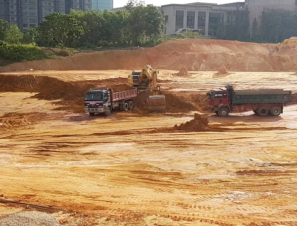 Kuala Lumpur Malaysia July 2018 Heavy Machinery Vehicles Used Preparation — Stock Photo, Image