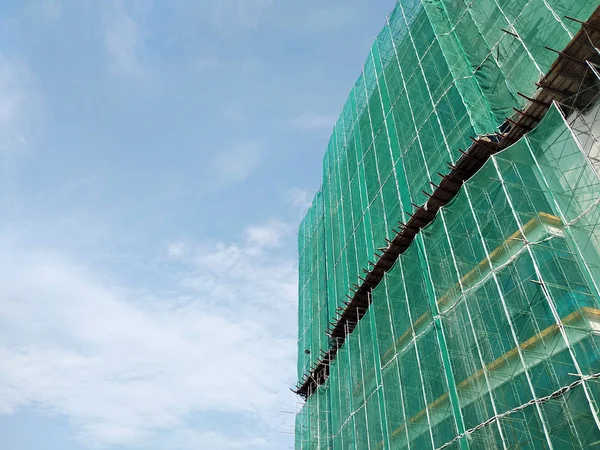 Kuala Lumpur Malaysia July 2018 Rede Segurança Instalada Andaime Exterior — Fotografia de Stock