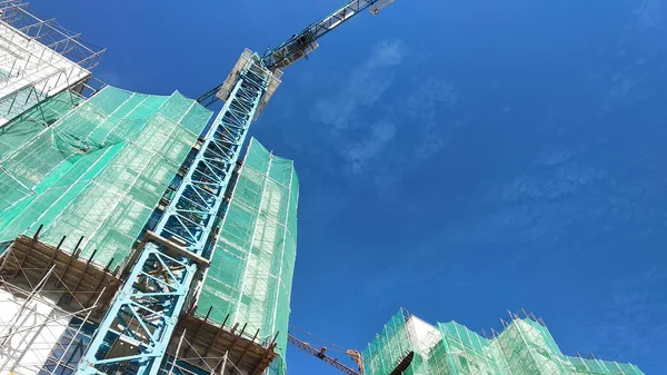 Kuala Lumpur Malaysia July 2018 Rede Segurança Instalada Andaime Exterior — Fotografia de Stock