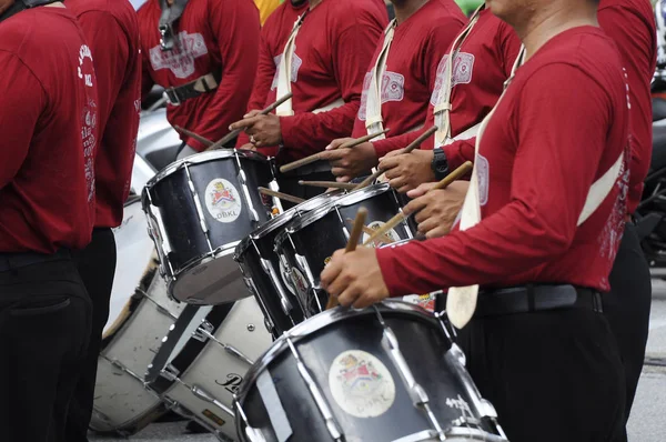 Kuala Lumpur Malaysia Febbraio 2017 Brass Band Players Che Suonano — Foto Stock