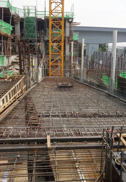 Kuala Lumpur Malaisie Mars 2019 Dalle Plancher Barre Armature Cours — Photo