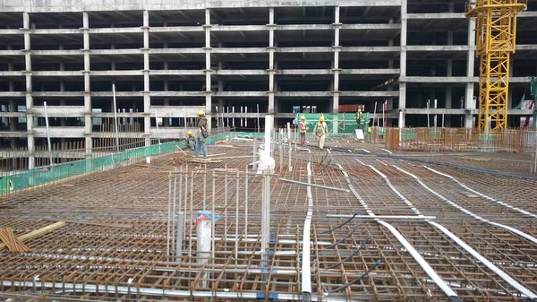 Kuala Lumpur Malaysia March 2019 Floor Slab Beam Reinforcement Bar — Stock Photo, Image