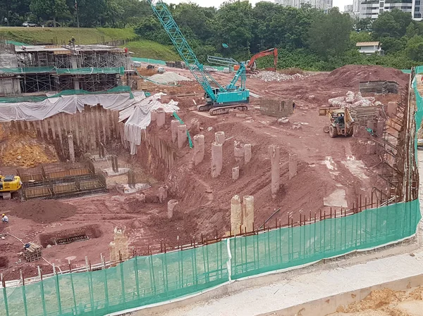 Kuala Lumpur Malaysia July 2017 Cave Construção Construção Usando Método — Fotografia de Stock
