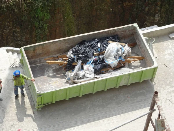 Selangor Malasia Enero 2017 Papelera Eliminación Residuos Construcción Utilizada Para — Foto de Stock