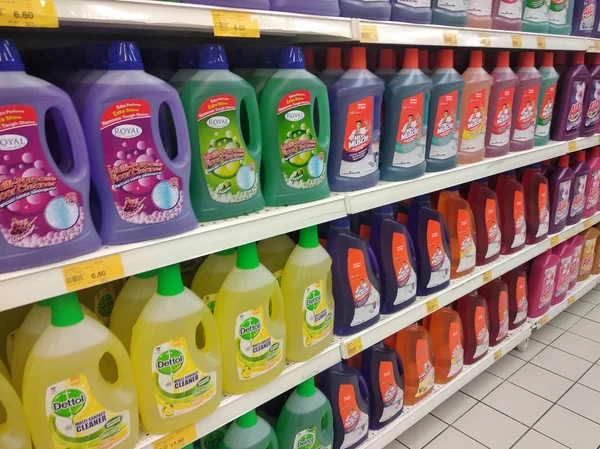 Kuala Lumpur Malaysia July 2019 Selected Focused Liquid Detergent Displayed — Stock Photo, Image