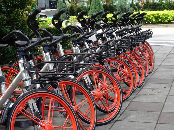 Kuala Lumpur Malasia Diciembre 2017 Alquiler Bicicletas Para Uso Público — Foto de Stock