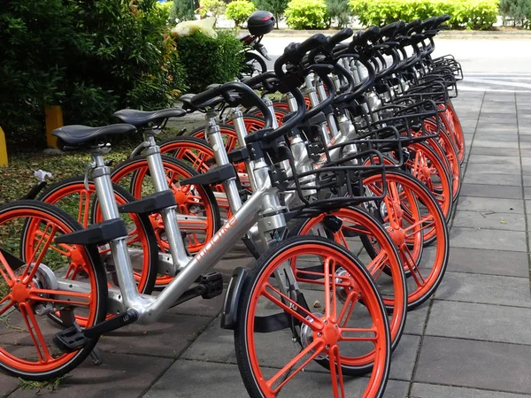 Kuala Lumpur Malasia Diciembre 2017 Alquiler Bicicletas Para Uso Público — Foto de Stock