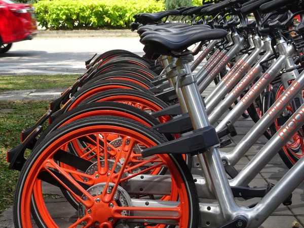 Kuala Lumpur Malasia Diciembre 2017 Alquiler Bicicletas Para Uso Público — Foto de Stock