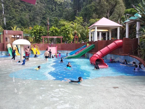 Tambun Μαλαισία Ιανουαρίου 2016 Θεματικό Πάρκο Για Παιδιά Νερό Στο — Φωτογραφία Αρχείου