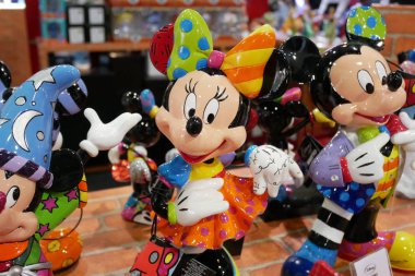 Kuala Lumpur, Malezya-30 Mart 2019: Disney kurgusal karikatür karakterleri. Bu Toplayıcı öğesi ve görünüm ve Satılık görüntülenir.   