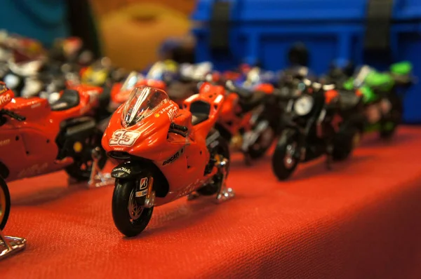 Kuala Lumpur Malasia Marzo Selectivo Enfocado Los Modelos Motocicletas Miniatura —  Fotos de Stock