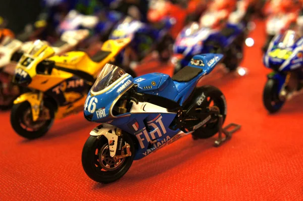 Kuala Lumpur Maleisië Maart Selectief Gericht Motormodellen Van Motogp Miniatuur — Stockfoto