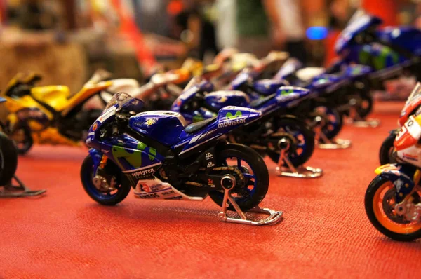 Kuala Lumpur Maleisië Maart Selectief Gericht Motormodellen Van Motogp Miniatuur — Stockfoto