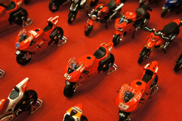 Kuala Lumpur Maleisië Maart Selectief Gericht Motormodellen Van Motogp Miniatuur — Stockfoto