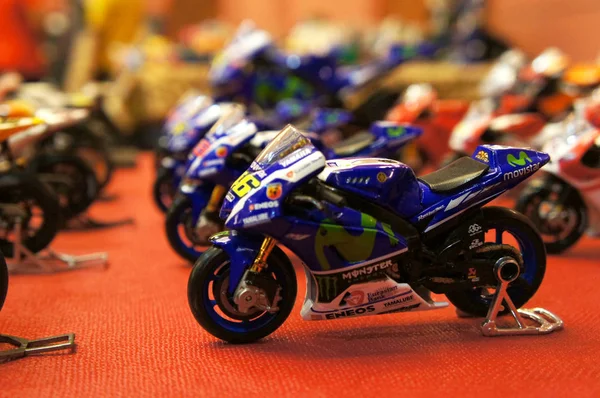 Kuala Lumpur Maleisië Maart Selectief Gericht Motormodellen Van Motogp Miniatuur — Stockfoto