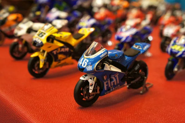 Kuala Lumpur Malasia Marzo Selectivo Enfocado Los Modelos Motocicletas Miniatura —  Fotos de Stock