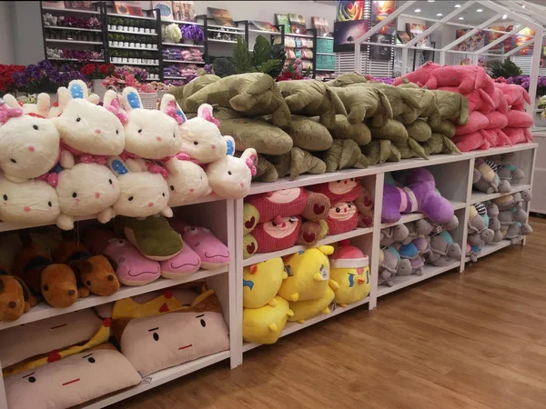 Kuala Lumpur Malasia Julio 2019 Selectivo Enfocado Osos Peluche Otros —  Fotos de Stock