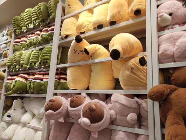 Kuala Lumpur Malasia Julio 2019 Selectivo Enfocado Osos Peluche Otros —  Fotos de Stock