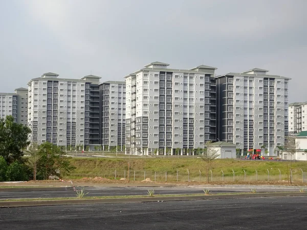 Kuala Lumpur Maleisië Juli 2017 Hoogbouw Appartementencomplex Met Modern Gevelontwerp — Stockfoto