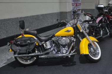 Kuala Lumpur, Malezya-Mart 24, 2018: güzel Amerikalı 'nın Harley-Davidson motosiklet. Sahibi tarafından yaratıcı özelleştirilmiş. 